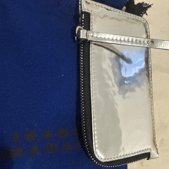 Isabel Marant Kochi card holder zip wallet metallic silver - Picture 3 of 3